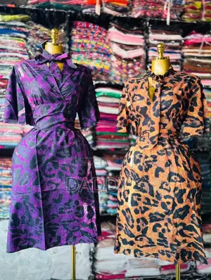 Ladies Leopard Print Wrap Dress With Tie Neck