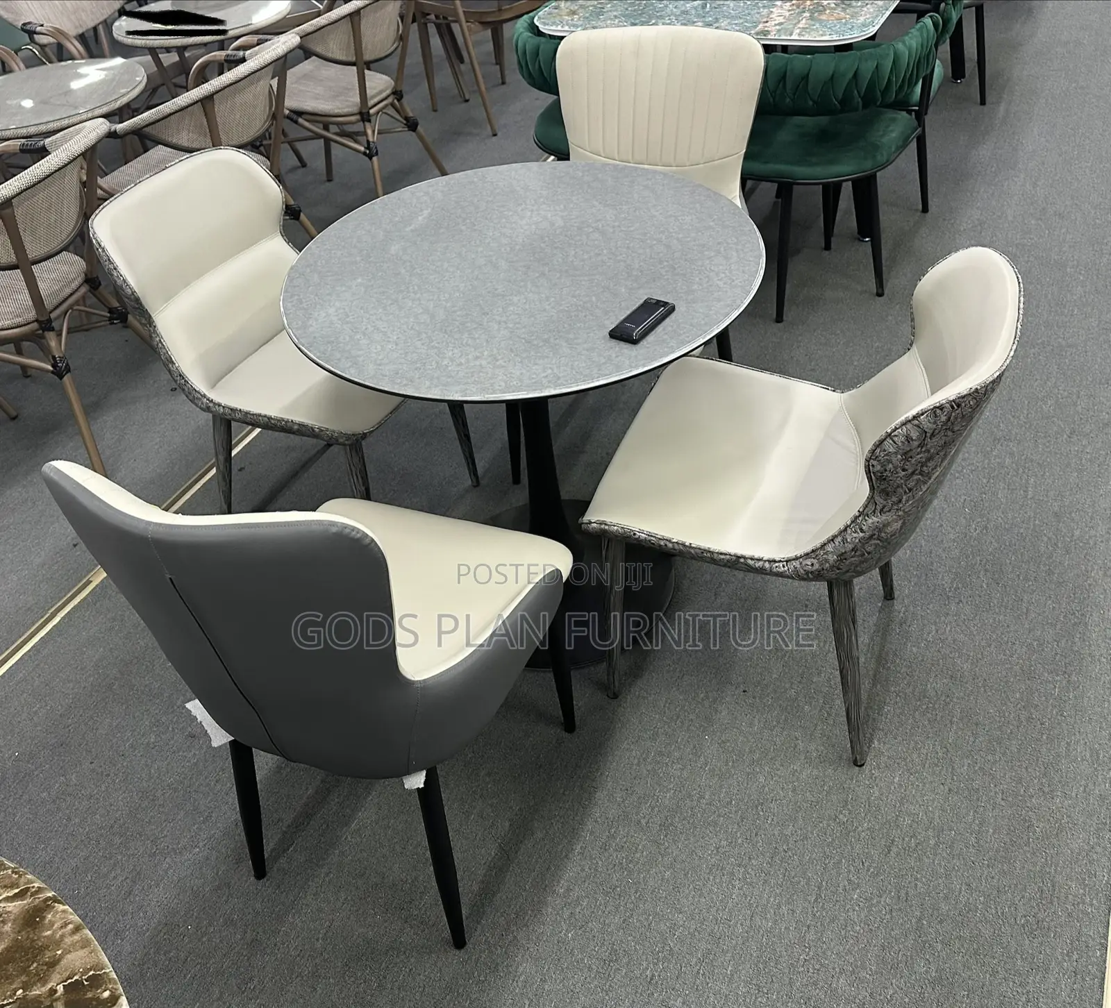 Modern Round Dining Set (1+4)