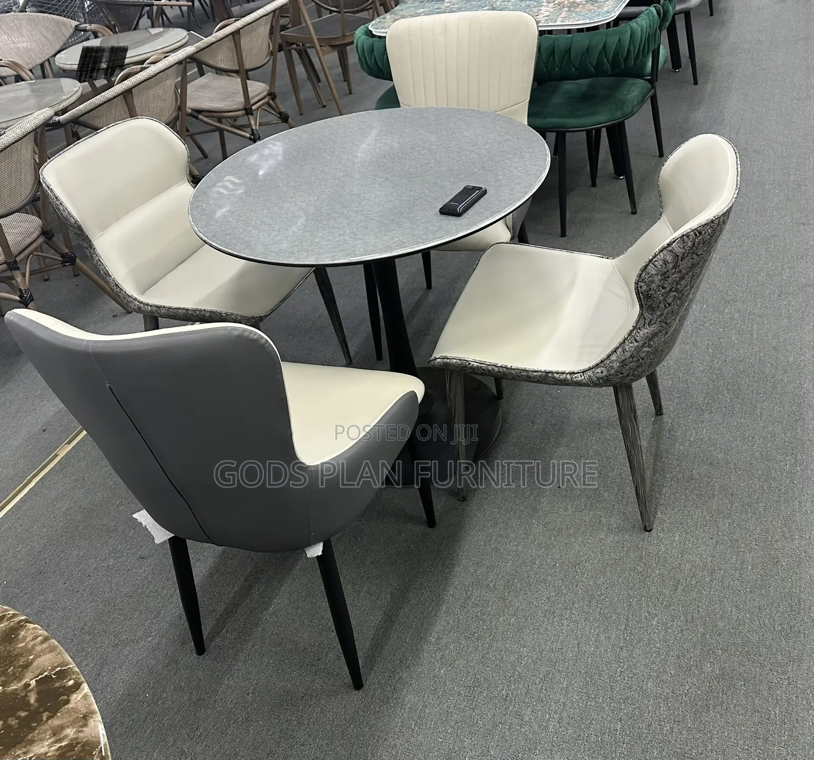 Modern Round Dining Set (1+4)