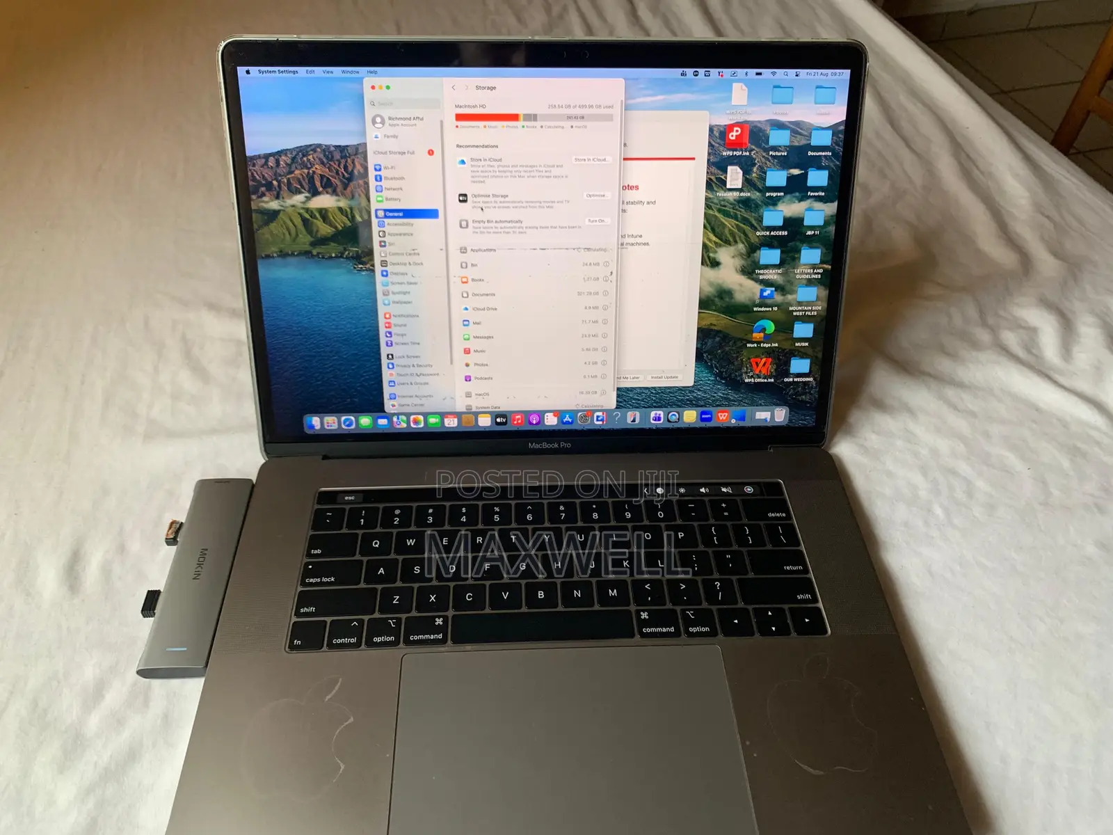 Laptop Apple MacBook Pro 16GB Intel Core i9 SSD 512GB