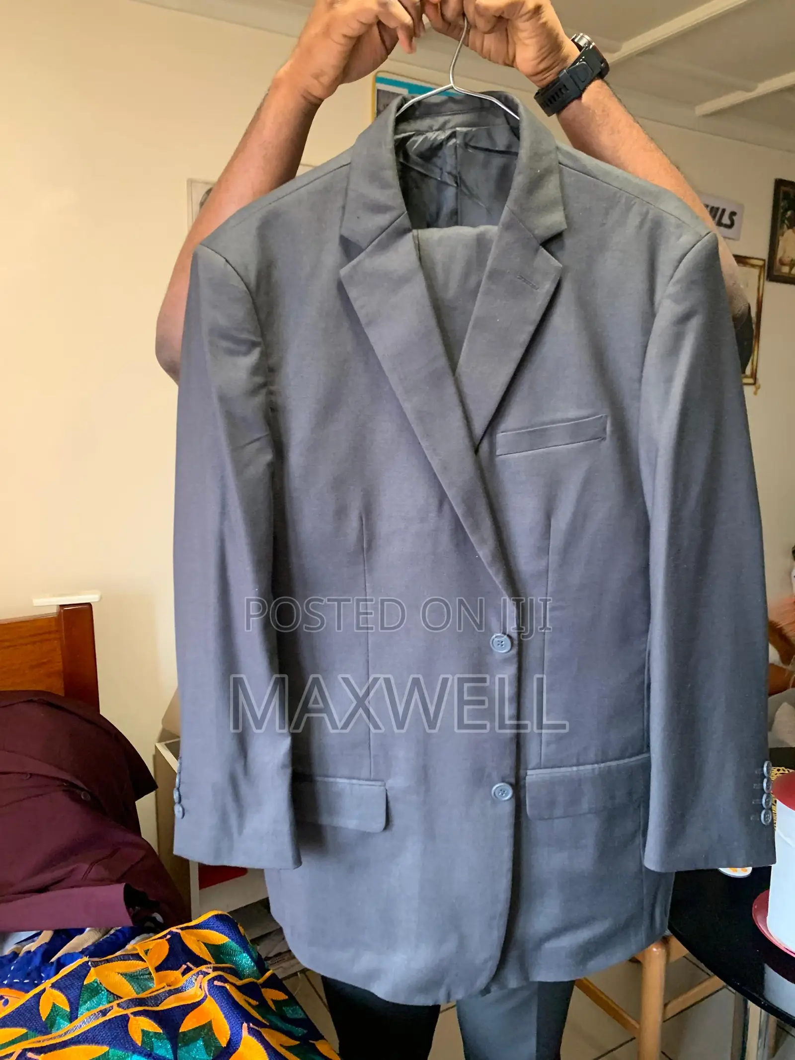 Classic Men's 2-Piece Suit (Jacket & Trousers) – Grey / Slate