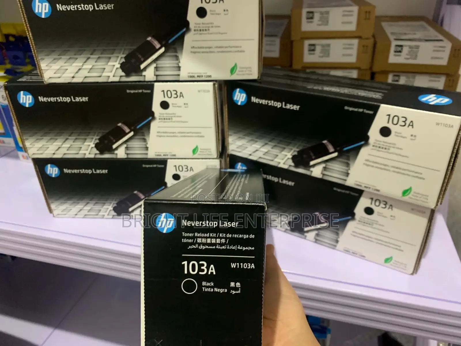 HP 103A Black Original Neverstop Laser Toner Reload Kit (W1103A)