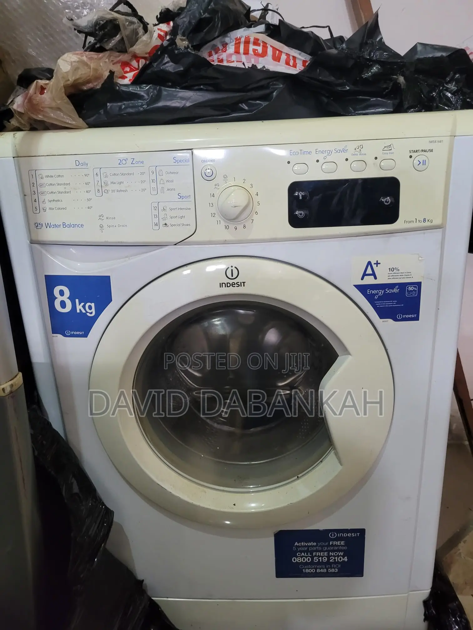Indesit 8KG Washing Machine for Sale – Spacious Family Washer