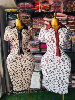 Leopard Print 2-Piece Set - Polo Top & Skirt