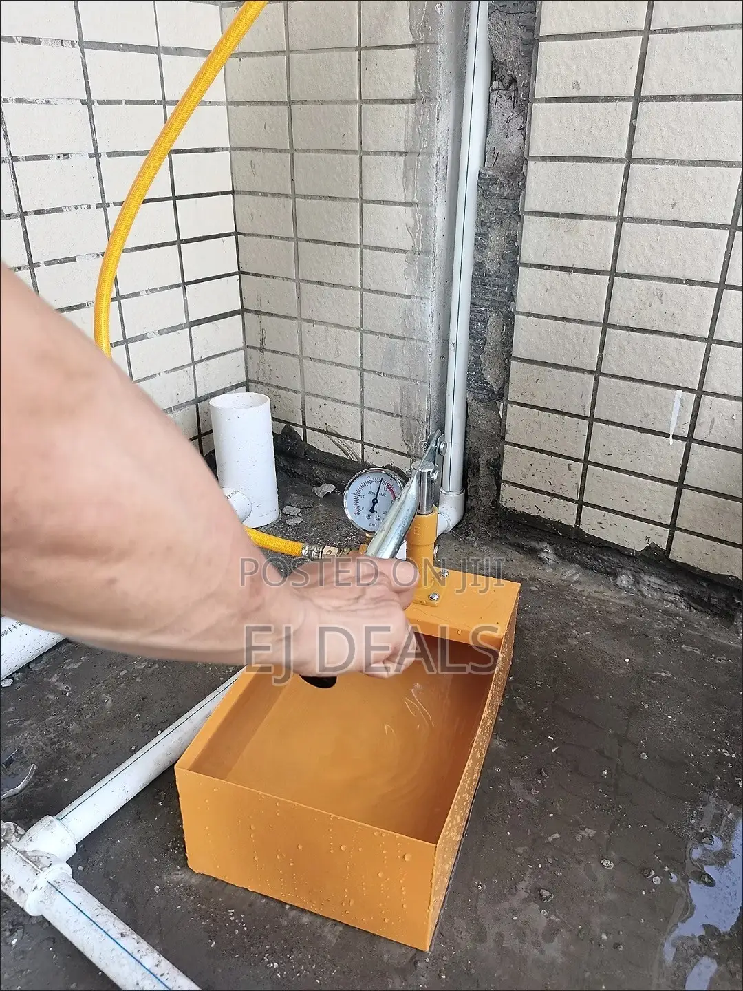 Manual Hydraulic Water Pressure Test Pump 6 Liters