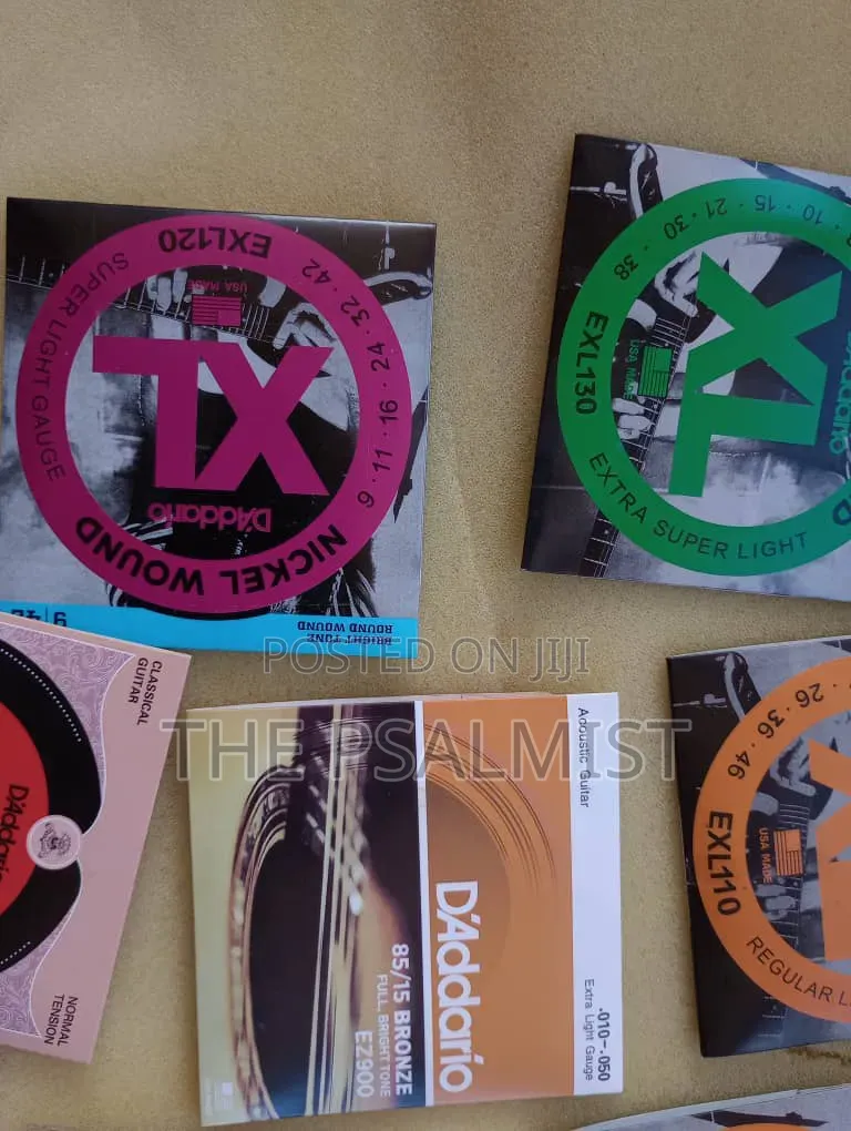 Electric and Acoustic Guitar Strings
