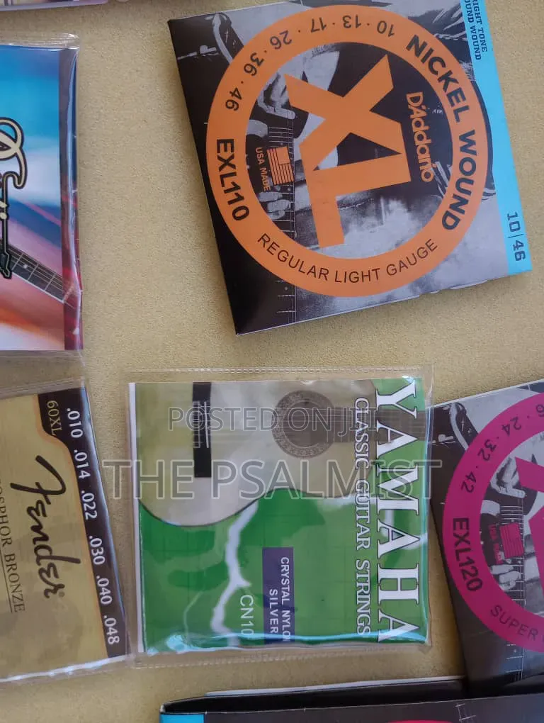 Electric and Acoustic Guitar Strings