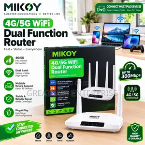 Mikoy 4g/5g WiFi Dual Function Router