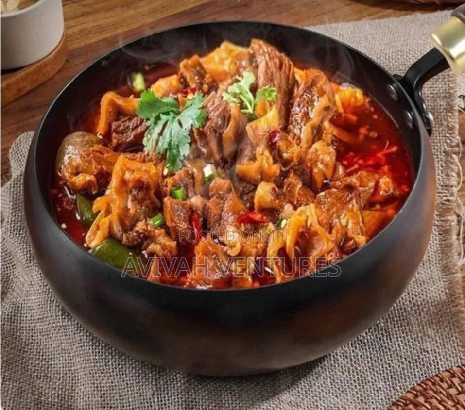 Big Belly Pot/Wok With Wooden Handle