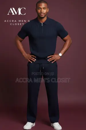 Men’s Matching Two-Piece Outfits – Smart Casual Wear