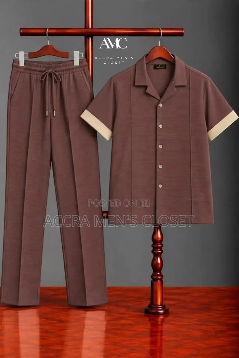Men’s Matching Two-Piece Outfits – Smart Casual Wear
