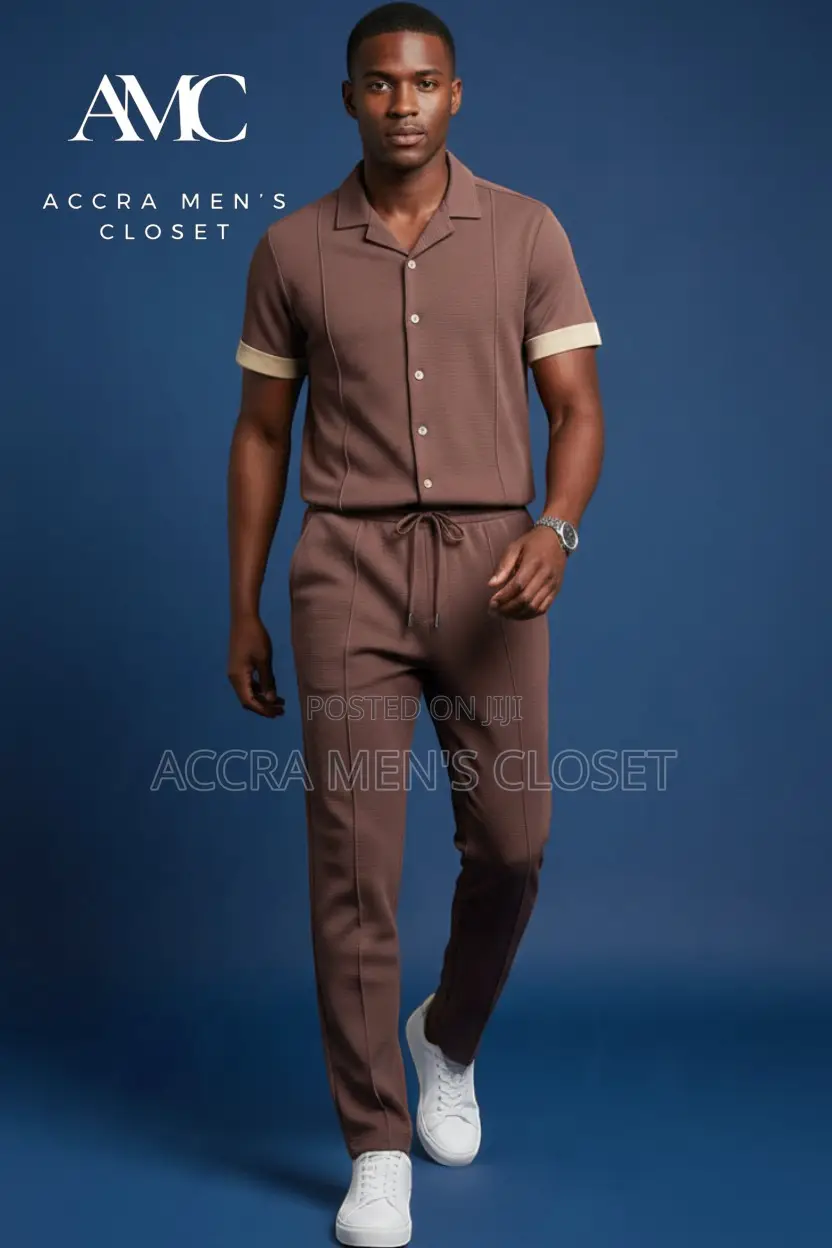 Men’s Matching Two-Piece Outfits – Smart Casual Wear
