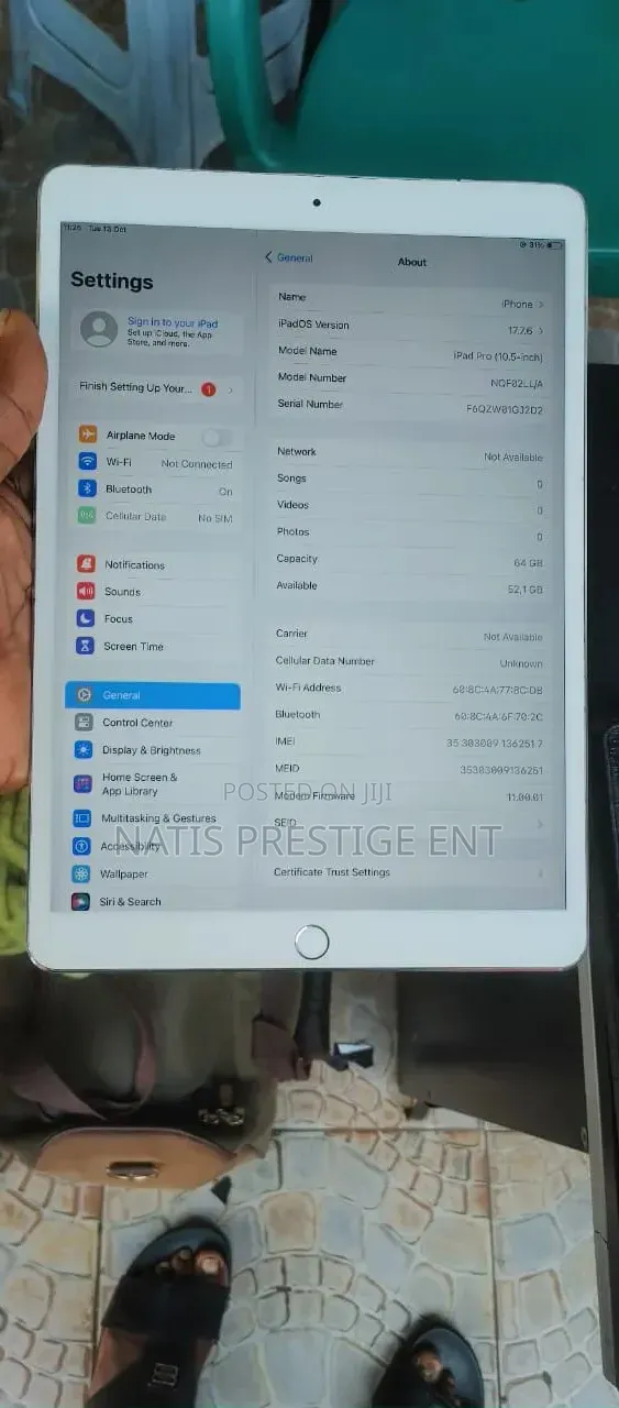 Apple iPad Pro 10.5 (2017) 64 GB Silver