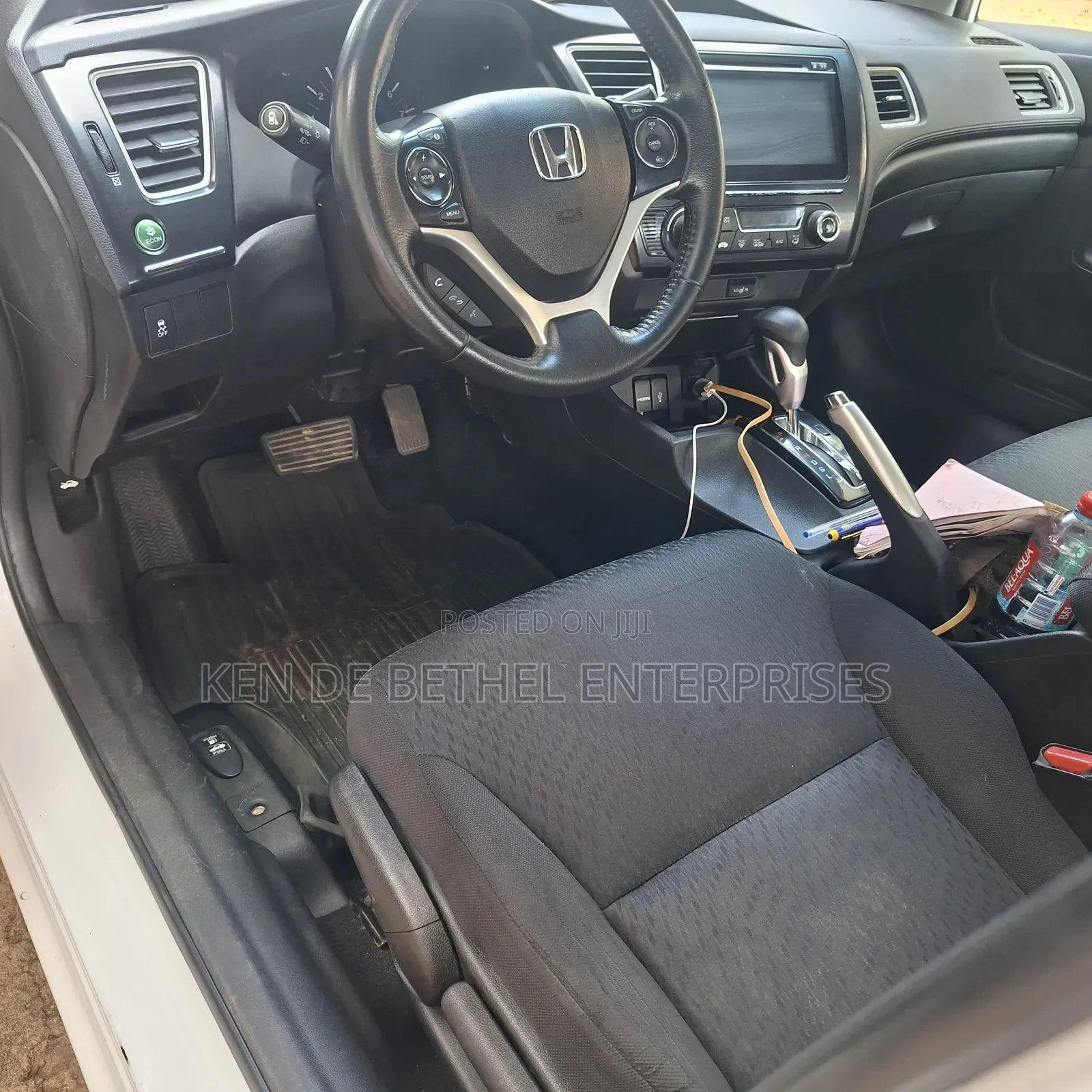 Honda Civic EX 4dr Sedan (1.8L 4cyl CVT) 2015 White