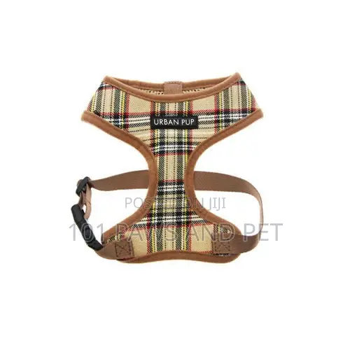 Brown Tartan Dog Harness – Soft Comfortable & Stylish Pet Harness