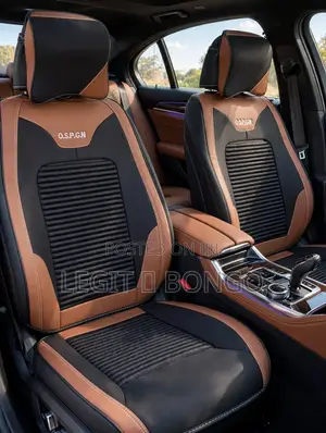 Brown & Black O.S.P.G.N Premium Leather Seat Covers