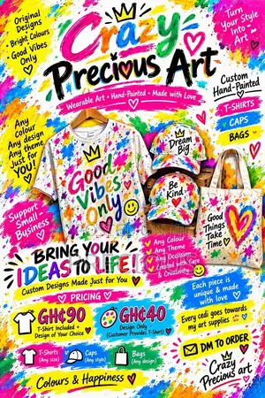 Custom Hand-Painted T-Shirts - Any Design