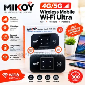 Mikoy 4g/5g Wireless Mobile Wi-Fi Ultra