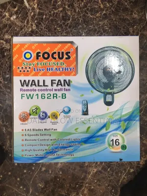 Focus Wall Fan With Remote Control – Powerful Cooling Fan