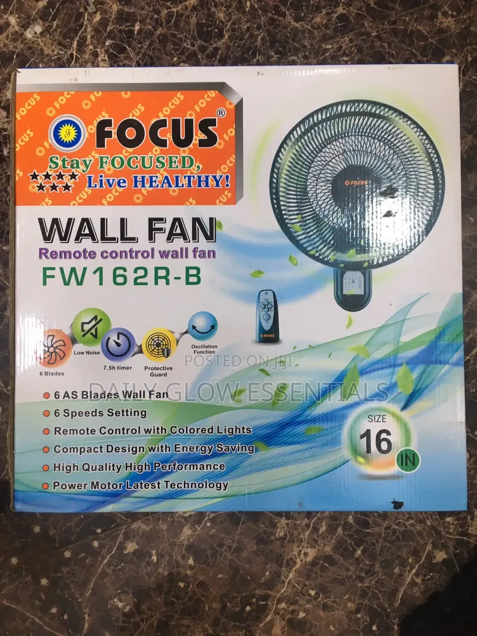 Focus Wall Fan With Remote Control – Powerful Cooling Fan