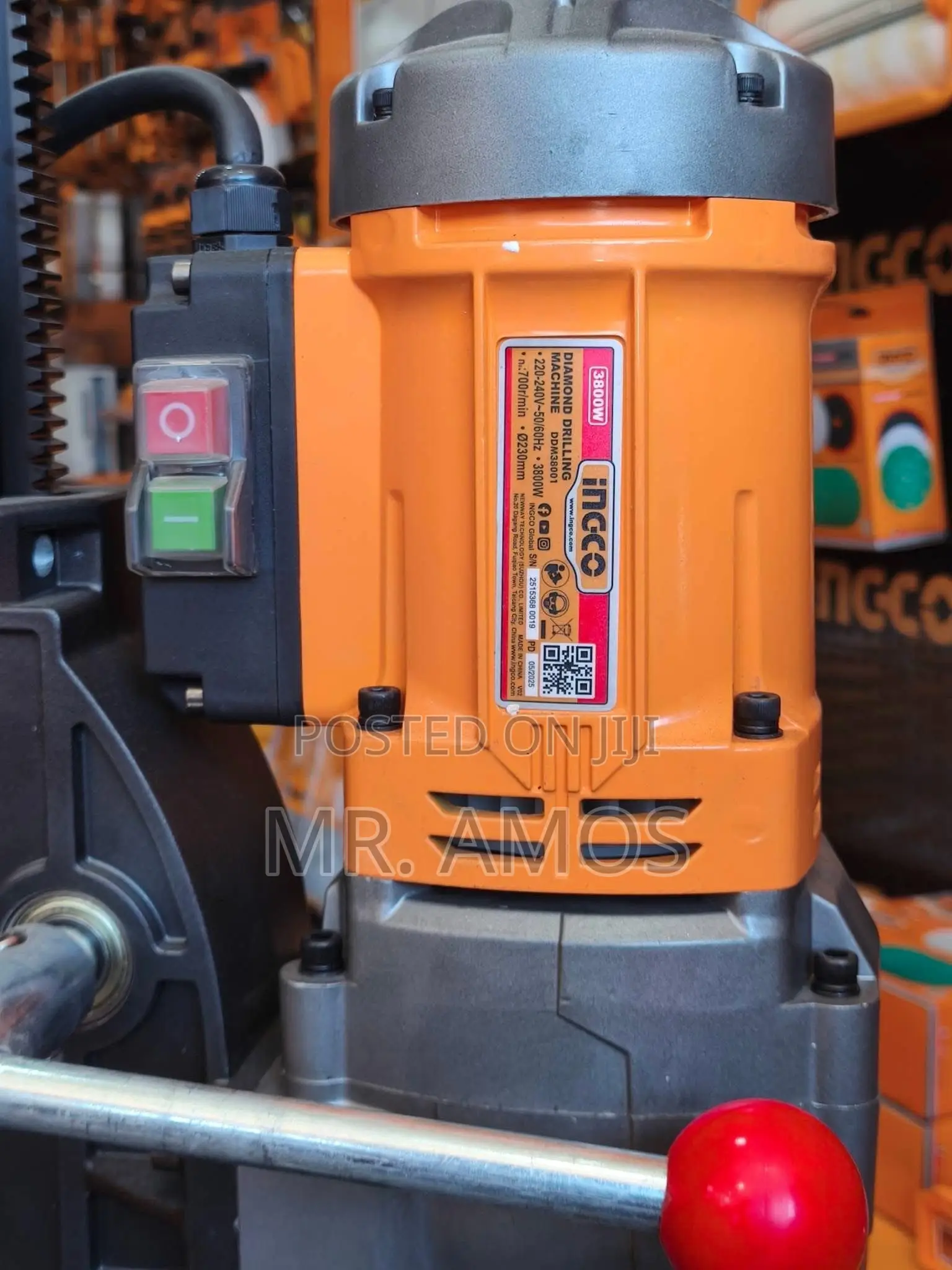 3800 Watts Diamond Drilling Machine With Leakage Protection - Ddm38001