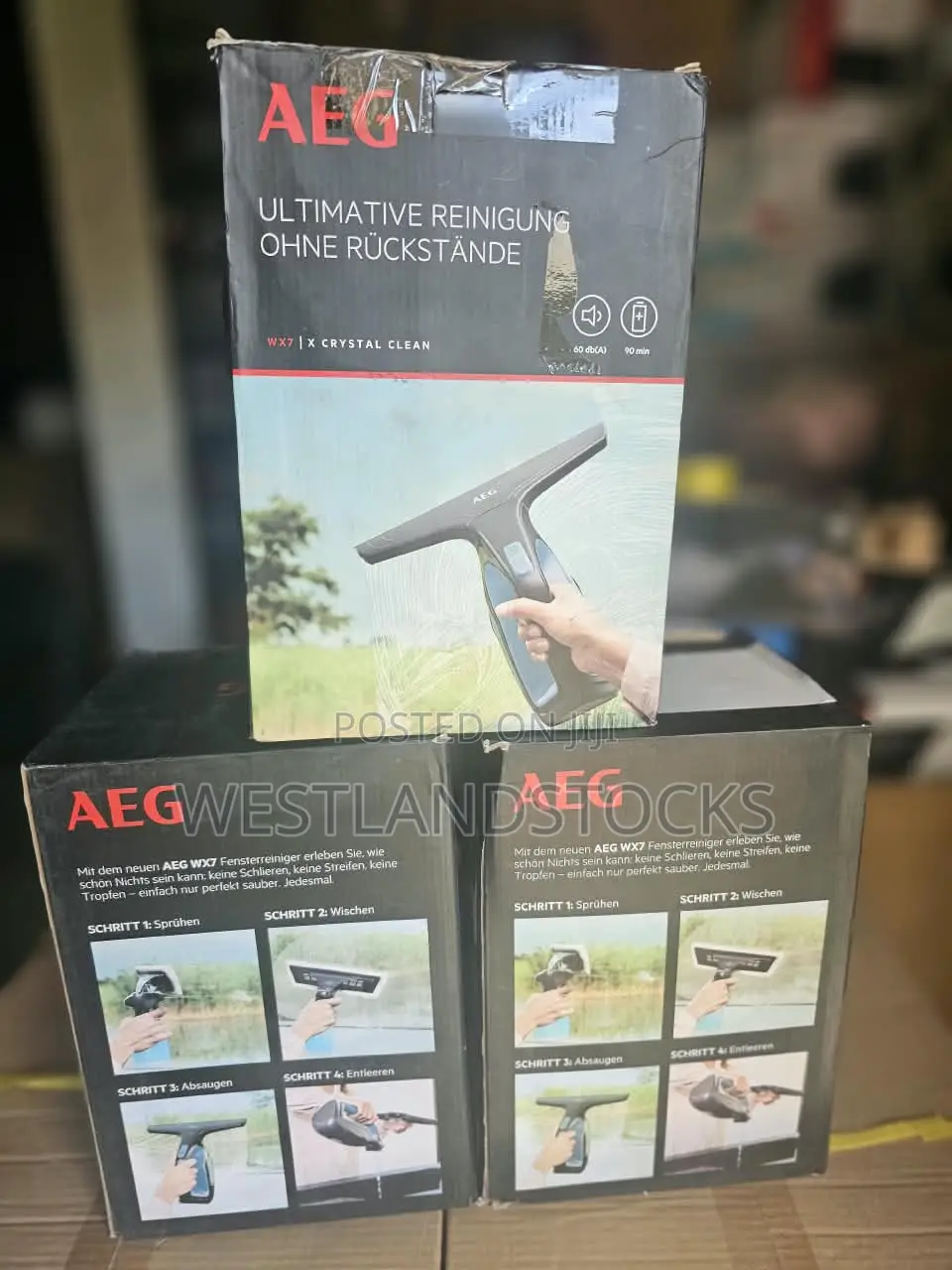 AEG WX7 Cordless Window Vacuum Cleaner Kit