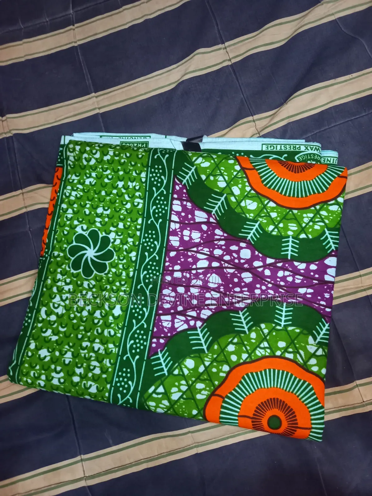 Green African Print(Me Ba W) Abroyire)