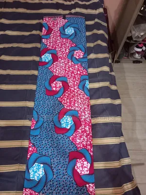 Blue & Pink African Print(Me Ba W) Abroyire)