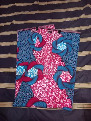 Blue & Pink African Print(Me Ba W) Abroyire)