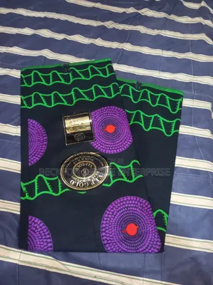 Colourful Black African Print(Me Ba W) Abroyire)