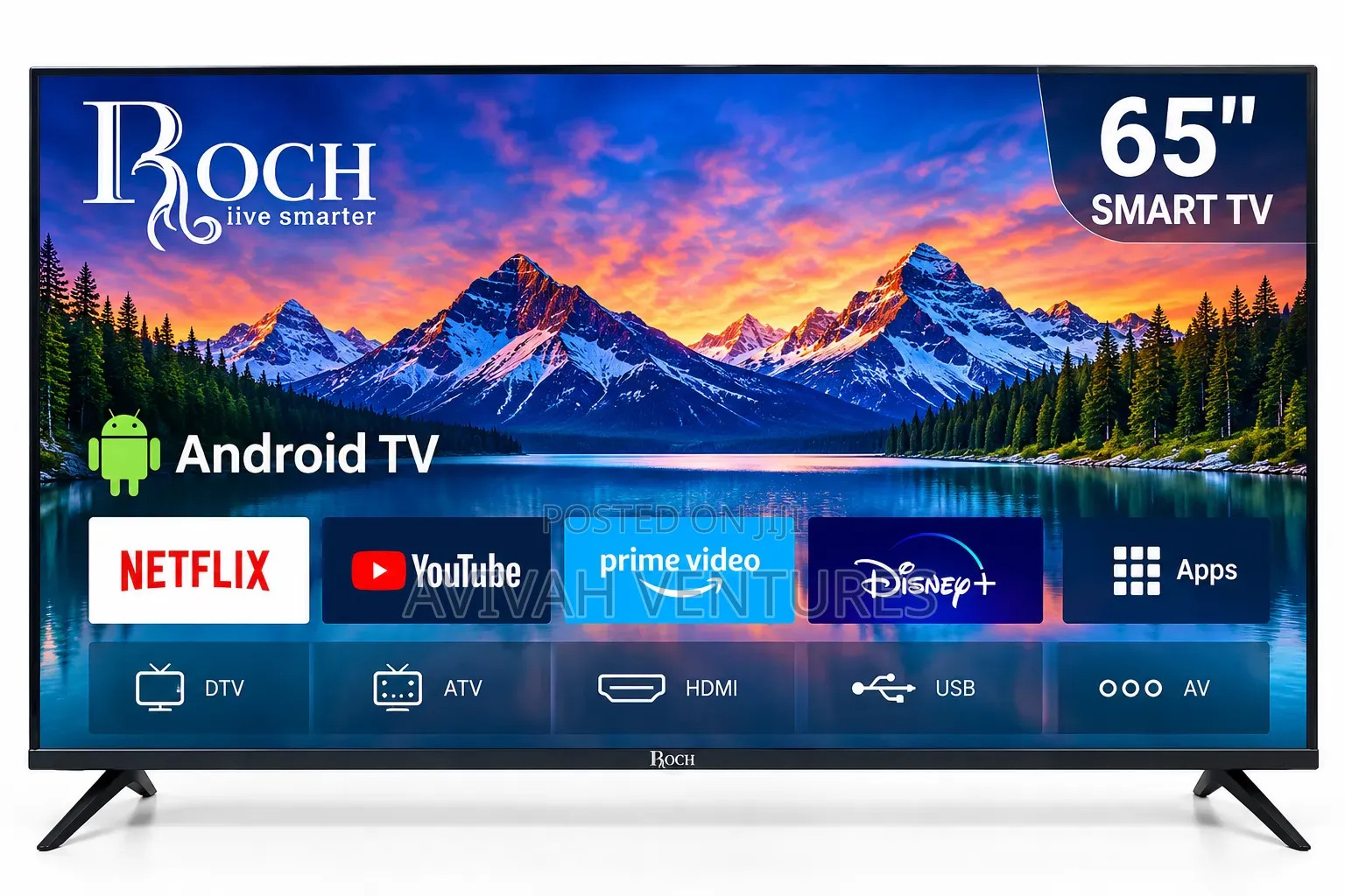 ROCH 65-Inch 4K webOS Smart TV