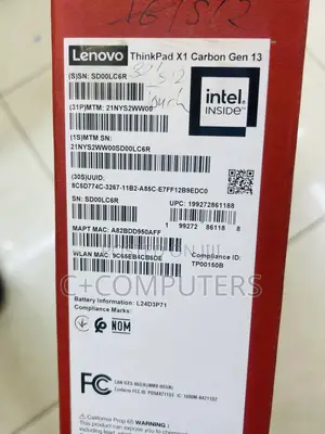 New Laptop Lenovo ThinkPad X1 Carbon 32GB Intel Core Ultra 7 SSD 512GB