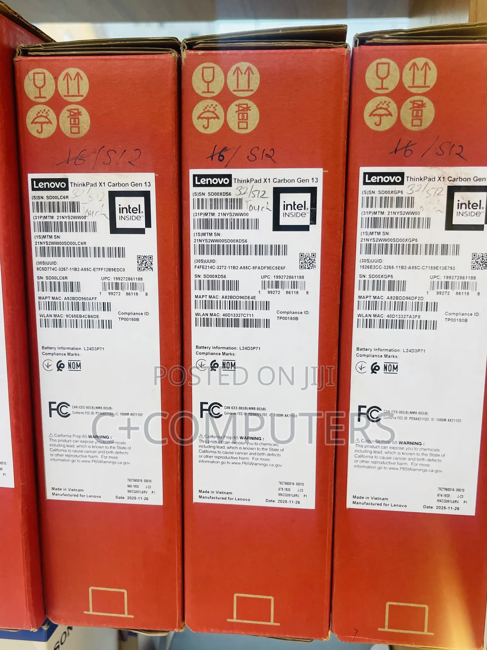 New Laptop Lenovo ThinkPad X1 Carbon 32GB Intel Core Ultra 7 SSD 512GB