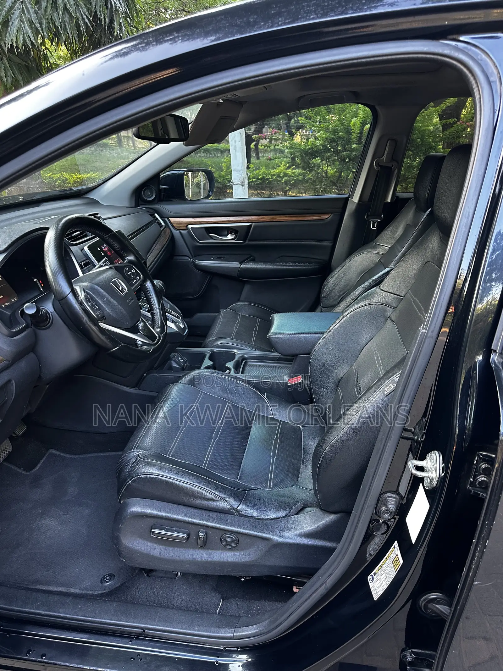 Honda CR-V EX-L 4dr SUV AWD (1.5L 4cyl CVT) 2017 Black