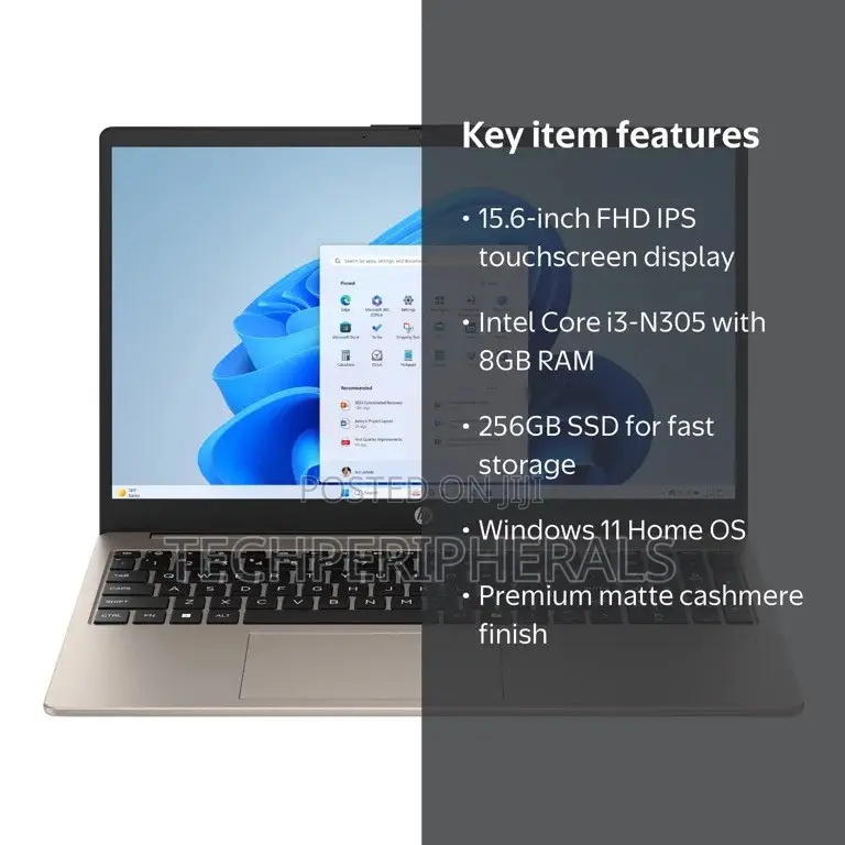 New Laptop HP 15-fd0290ns 8GB Intel Core i3 SSD 256GB
