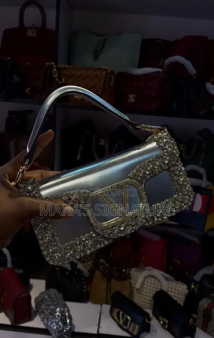 Valentino Garavani Loco Crystal Embellished Shoulder Bag