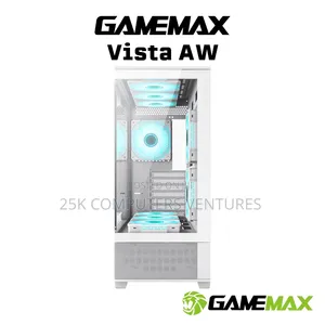 GameMax Vista White Dual Tempered Glass Panelling ATX PC