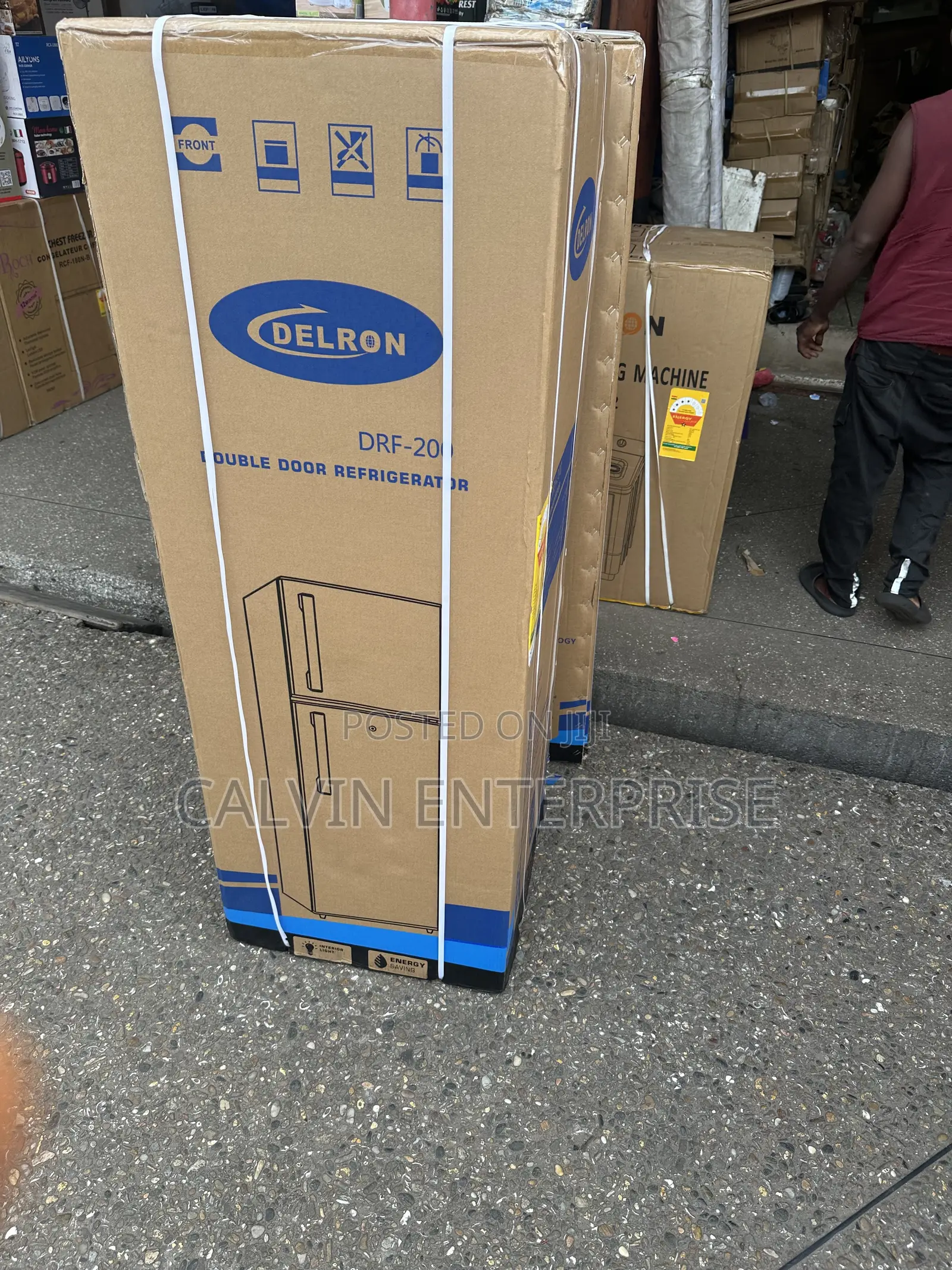 Delron Double Door Fridge DRF-200 190liters