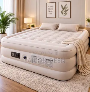 Elite Inflatable Comfort : Automatic Inbuilt Pump Double Size Air Bed