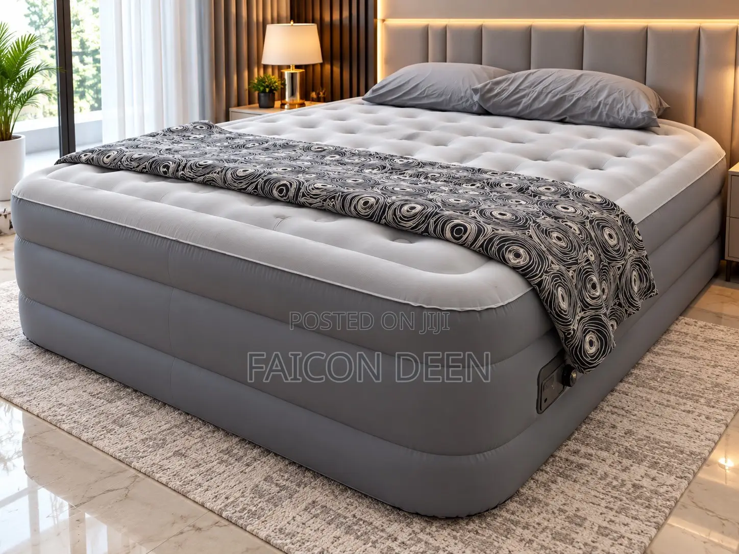Elite Inflatable Comfort : Automatic Inbuilt Pump Double Size Air Bed