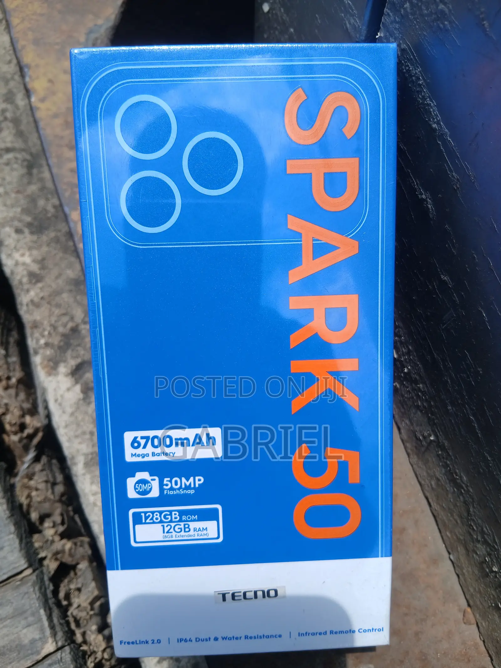 New Tecno Spark 50 128 GB Black
