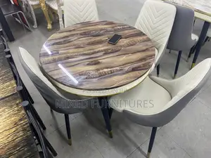 Round Marble Table With 4 Chairs