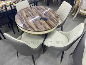 Round Marble Table With 4 Chairs