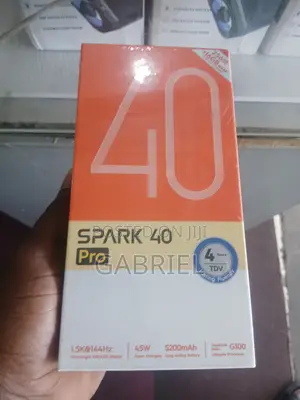 New Tecno Spark 40 Pro 256 GB Black