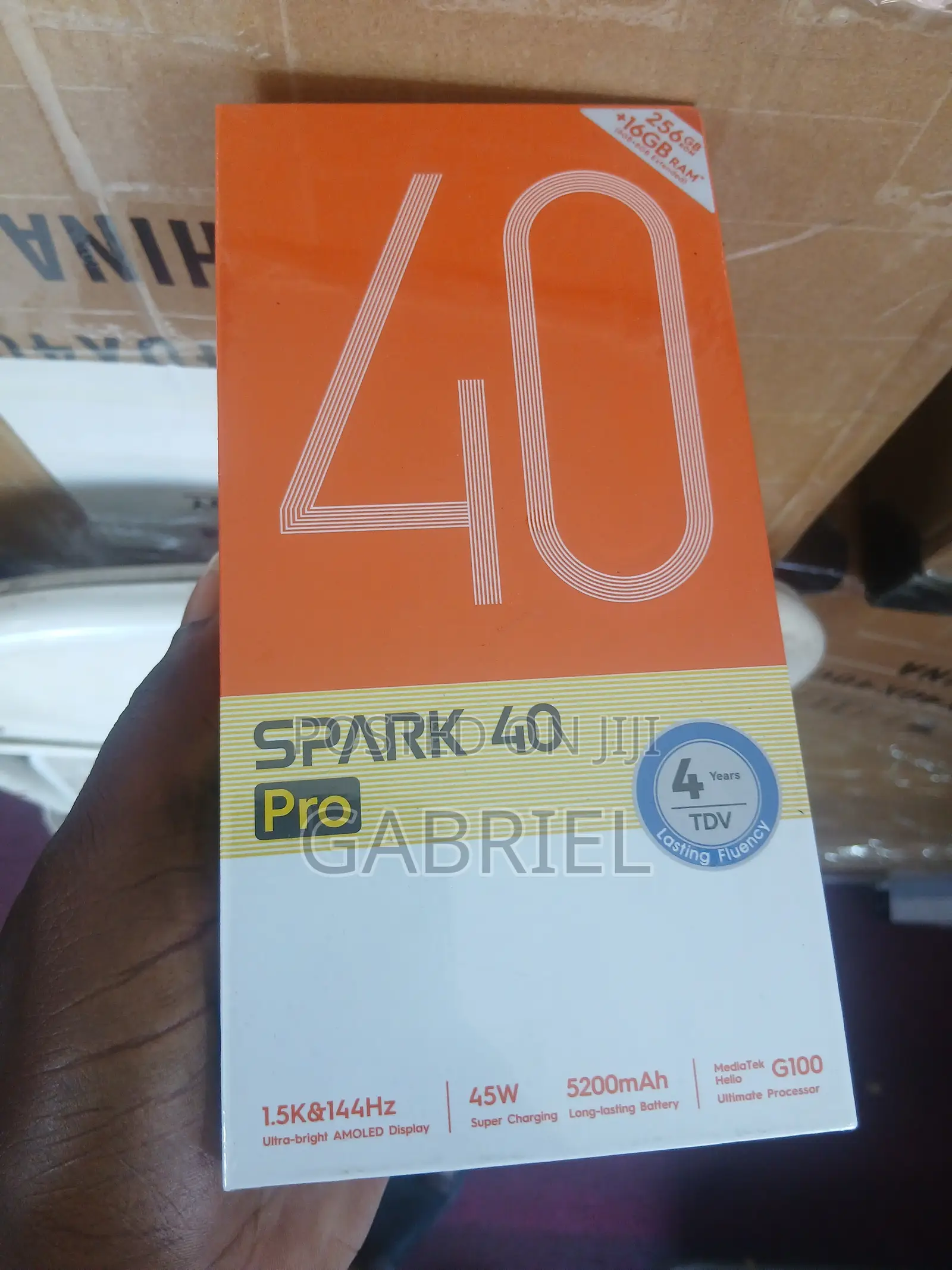 New Tecno Spark 40 Pro 256 GB Black