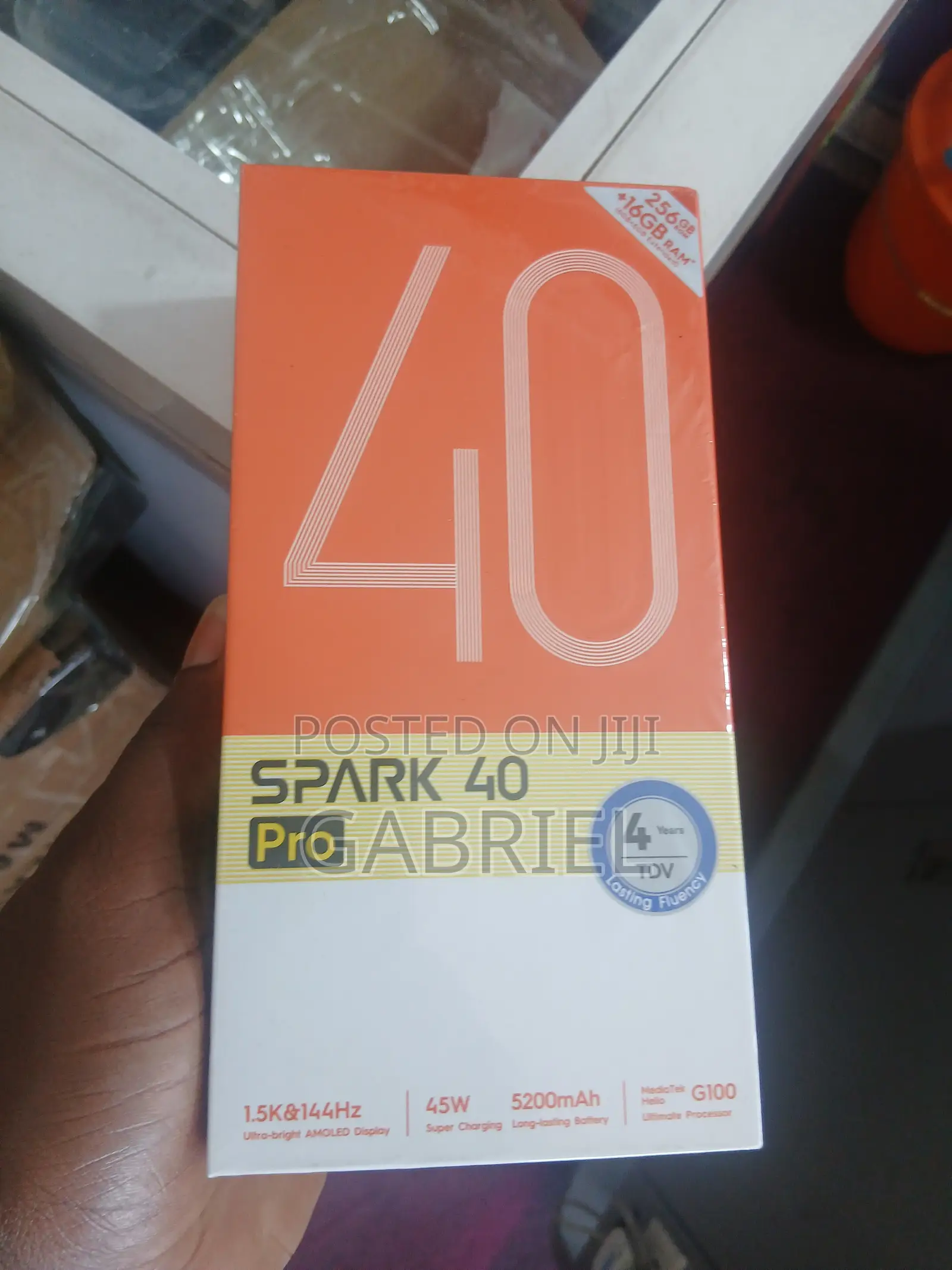 New Tecno Spark 40 Pro 256 GB Black