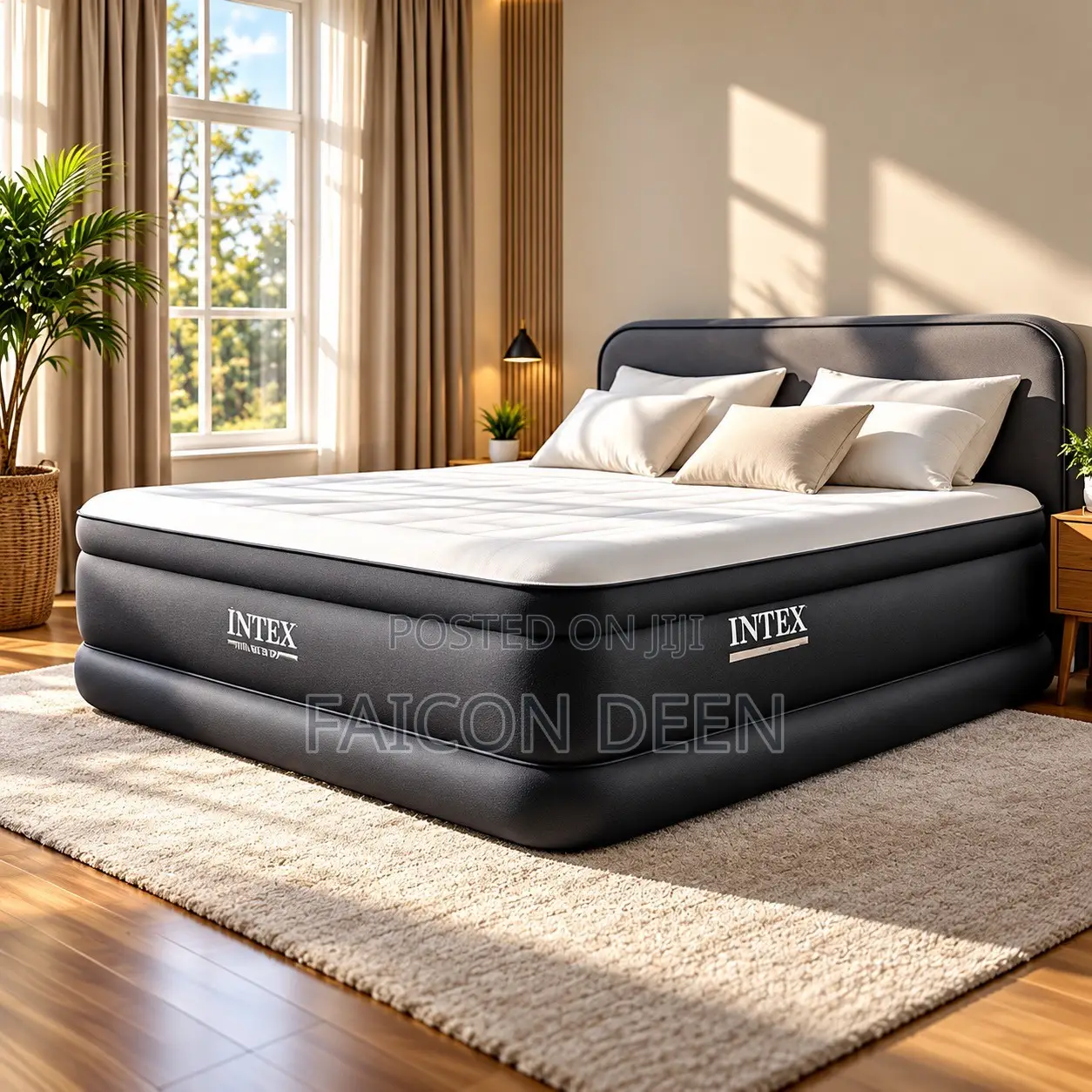 The Perfect Extra Bed; Inflatable Double Size Inbuilt Pump Air Mattres