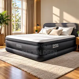 The Perfect Extra Bed; Inflatable Double Size Inbuilt Pump Air Mattres
