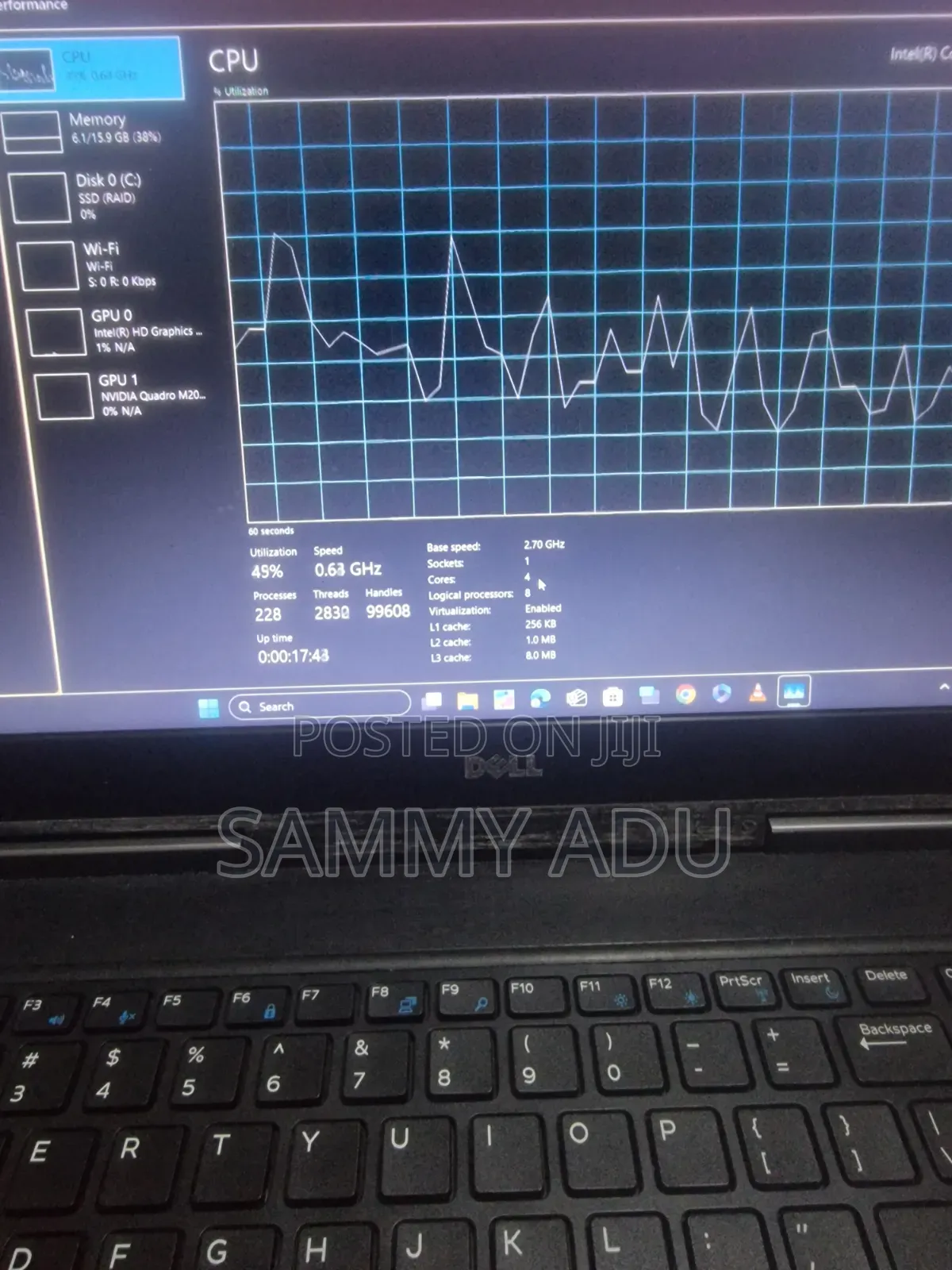 Laptop Dell Precision 7530 16GB Intel Core i7 SSD 512GB