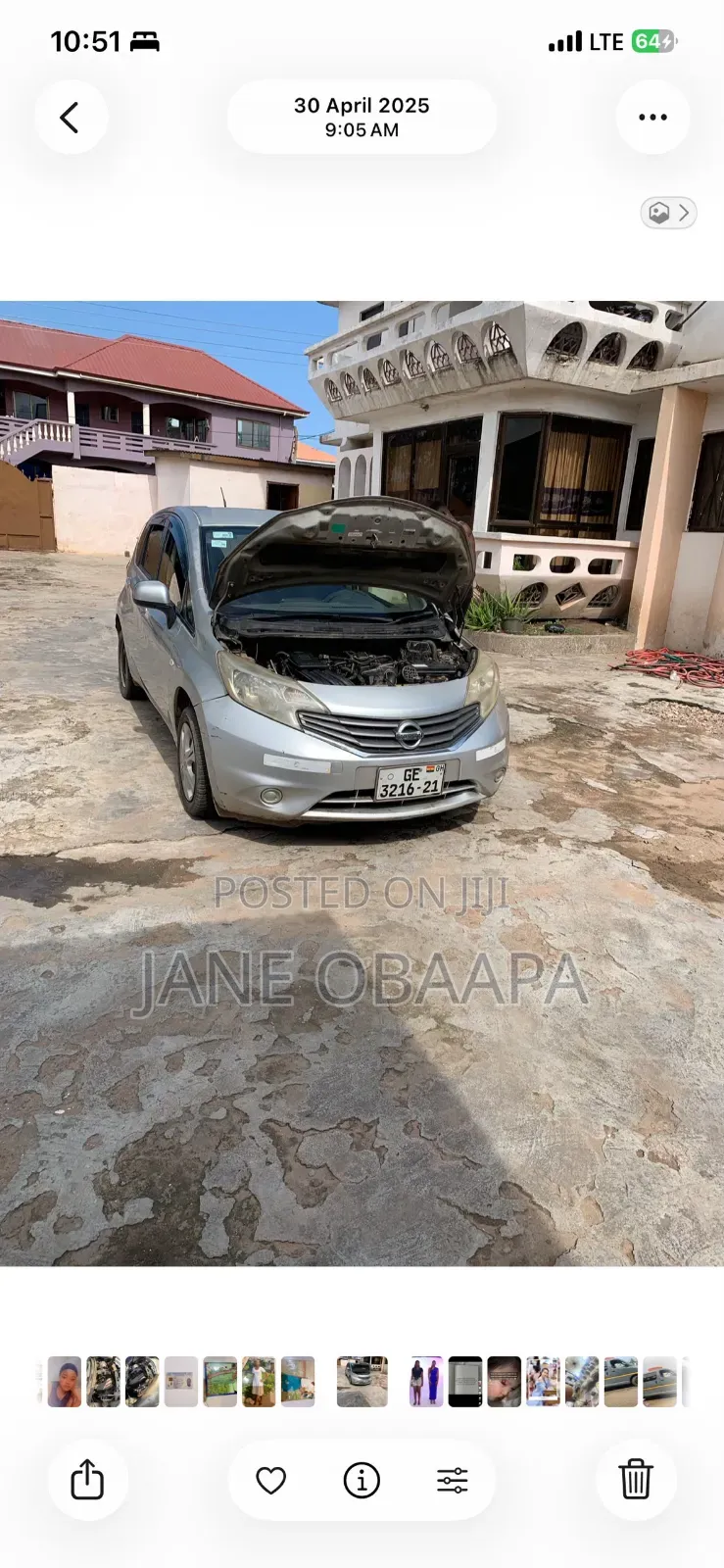 Nissan Note 1.2 Petrol 2012 Gray